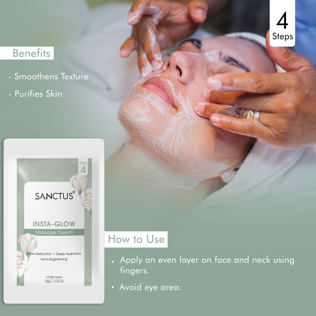 SANCTUS Instant Glow 6 in 1 Facial Kit