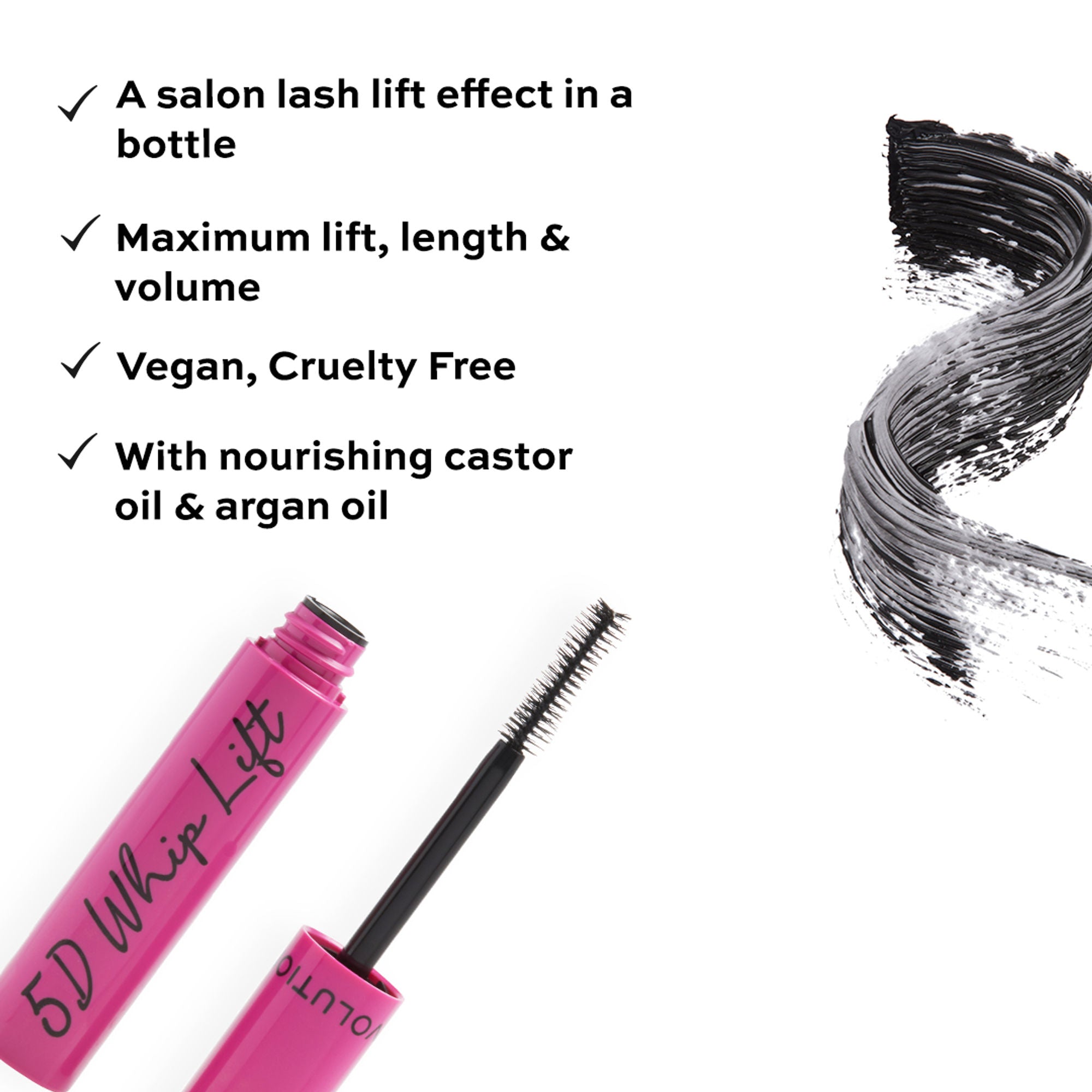 Makeup Revolution Mascara - 5d Whip Lift - Distacart