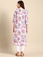 Sangria Women Floral Printed Sequinned Kurta