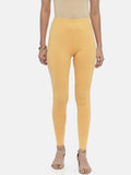 Souchii Beige Solid Slim-Fit Ankle-Length Leggings - Distacart