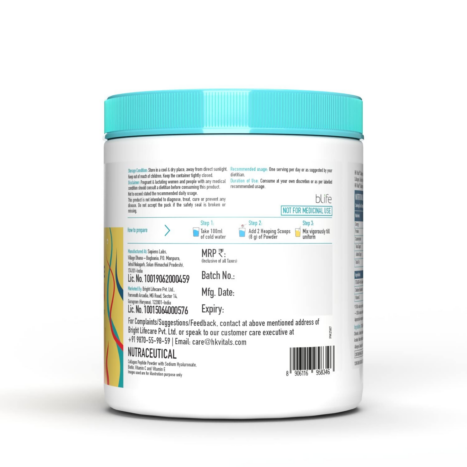 HK Vitals Skin Radiance Collagen Powder - Mango - Distacart