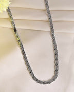 VOJ Men Silver Plated Stainless Steel Chain