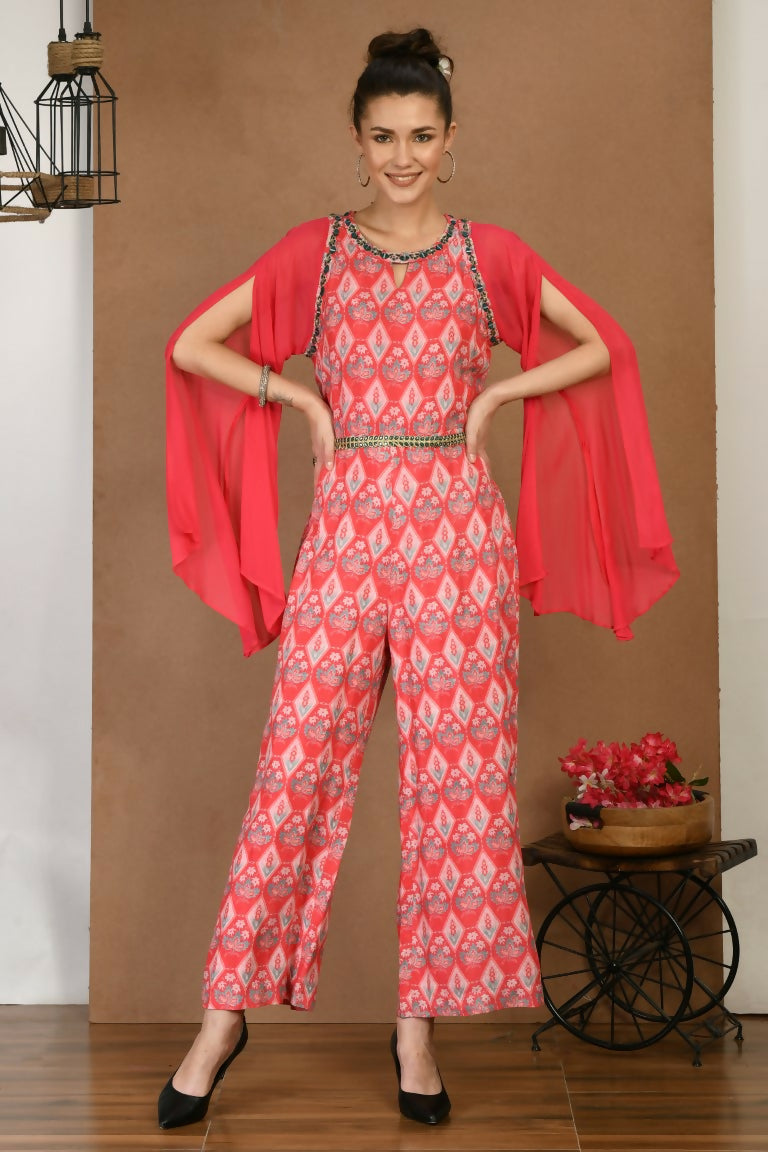 Joban Fashion Red Maslin Tunic