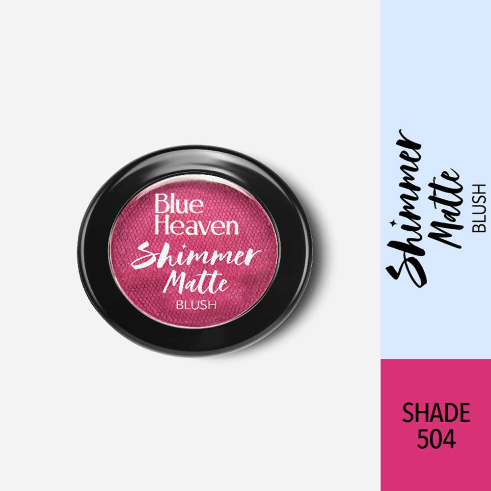 Blue Heaven Shimmer Matte Blush Shade 504