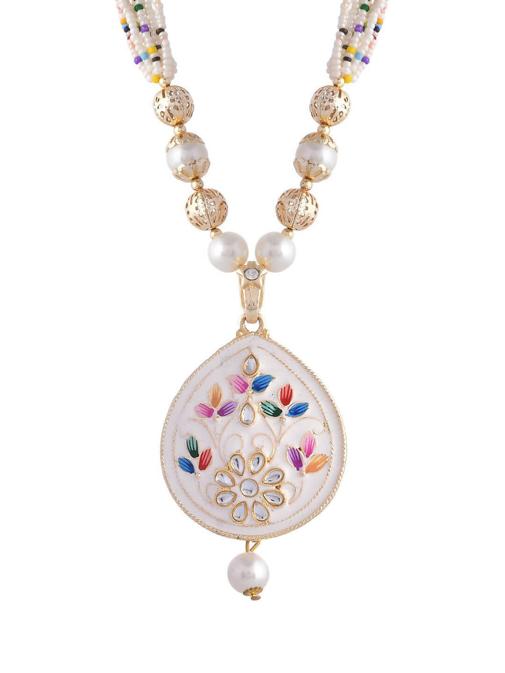 VOJ Women White Color stainless steel Jewellery Set - Distacart