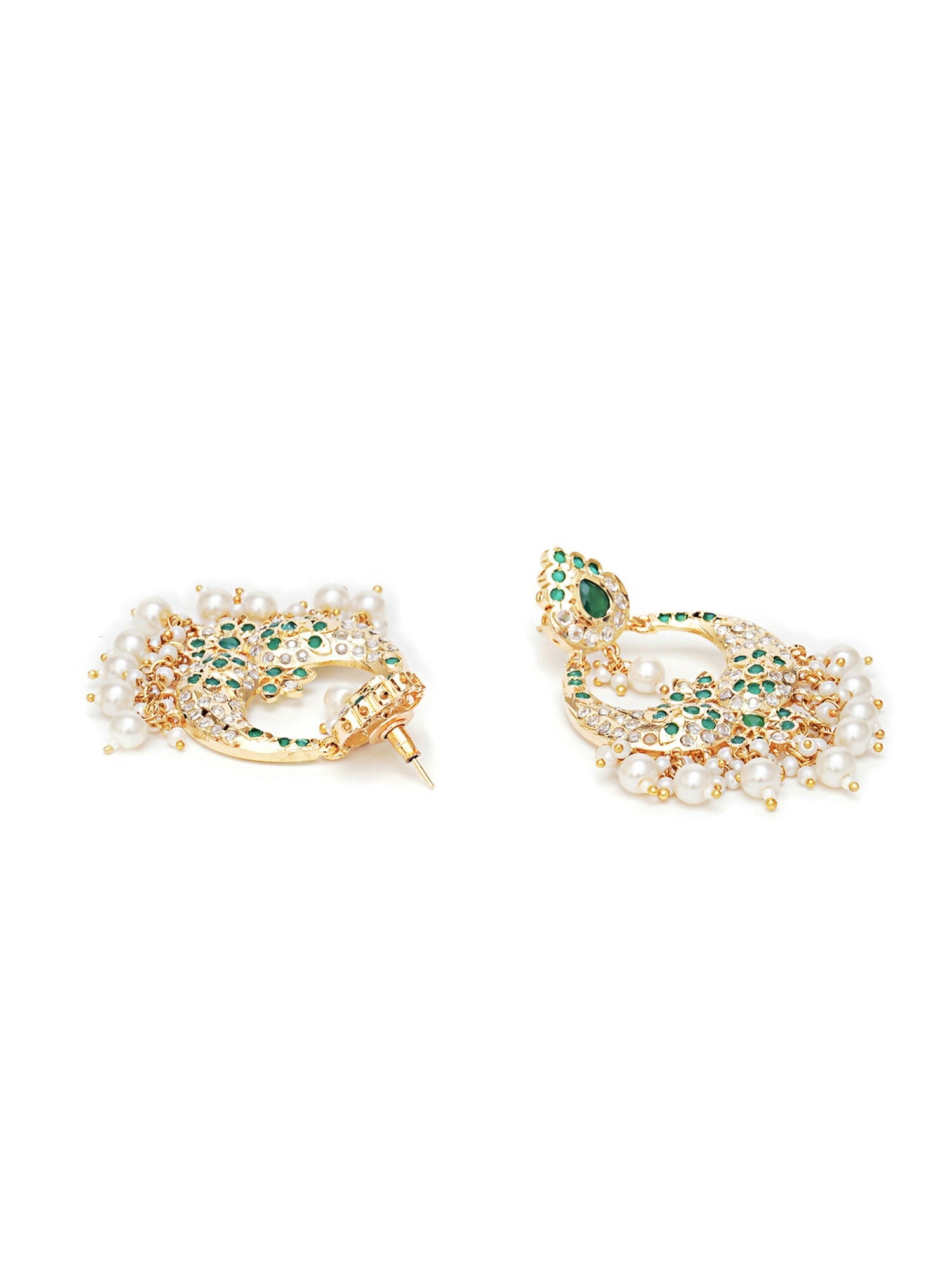 Jadau Earrings (Gold) - Ruby Raang - Distacart