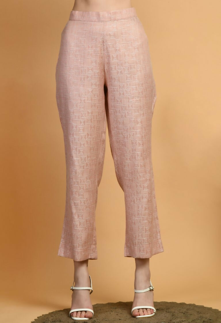 Joban Fashion Peach Cotton Kurta Set