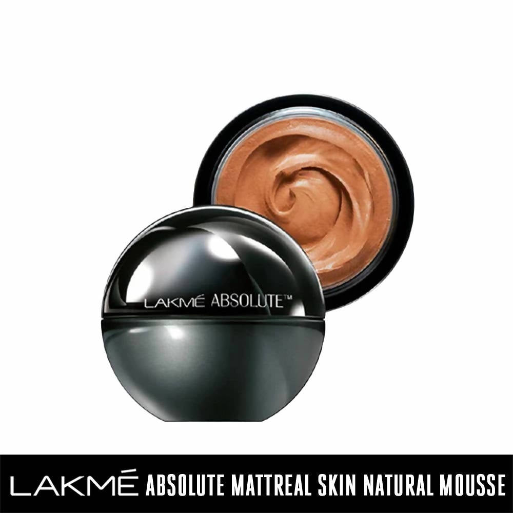 Lakme Absolute Skin Natural Mousse Mattreal Foundation - Medium Caramel