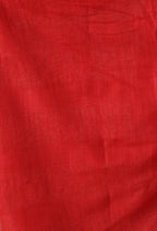Mominos Fashion Moeza Red Bhagalpuri Handloom 8 Line Ghichha Silk Saree with unstitched Blouse piece - Distacart