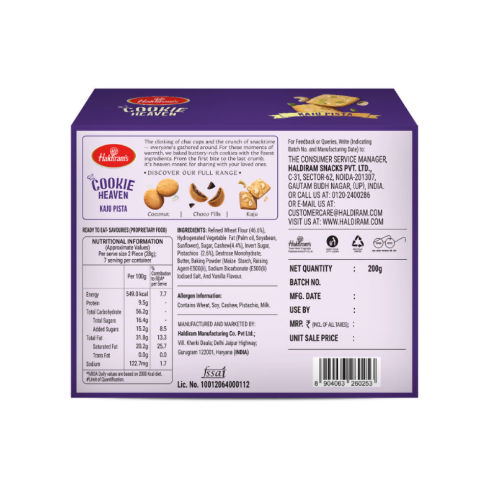 Haldiram's Kaju Pista Cookies