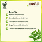 Neeta 100% Natural Henna Powder For Hair Colour And Growth|Rich Brown Shades
