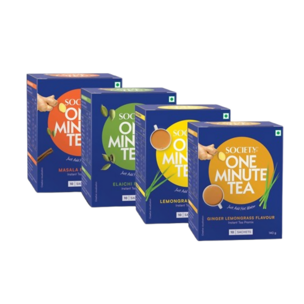 Society OMT Masala & Elaichi & Lemongrass & Ginger Lemon Grass Tea Combo - Distacart
