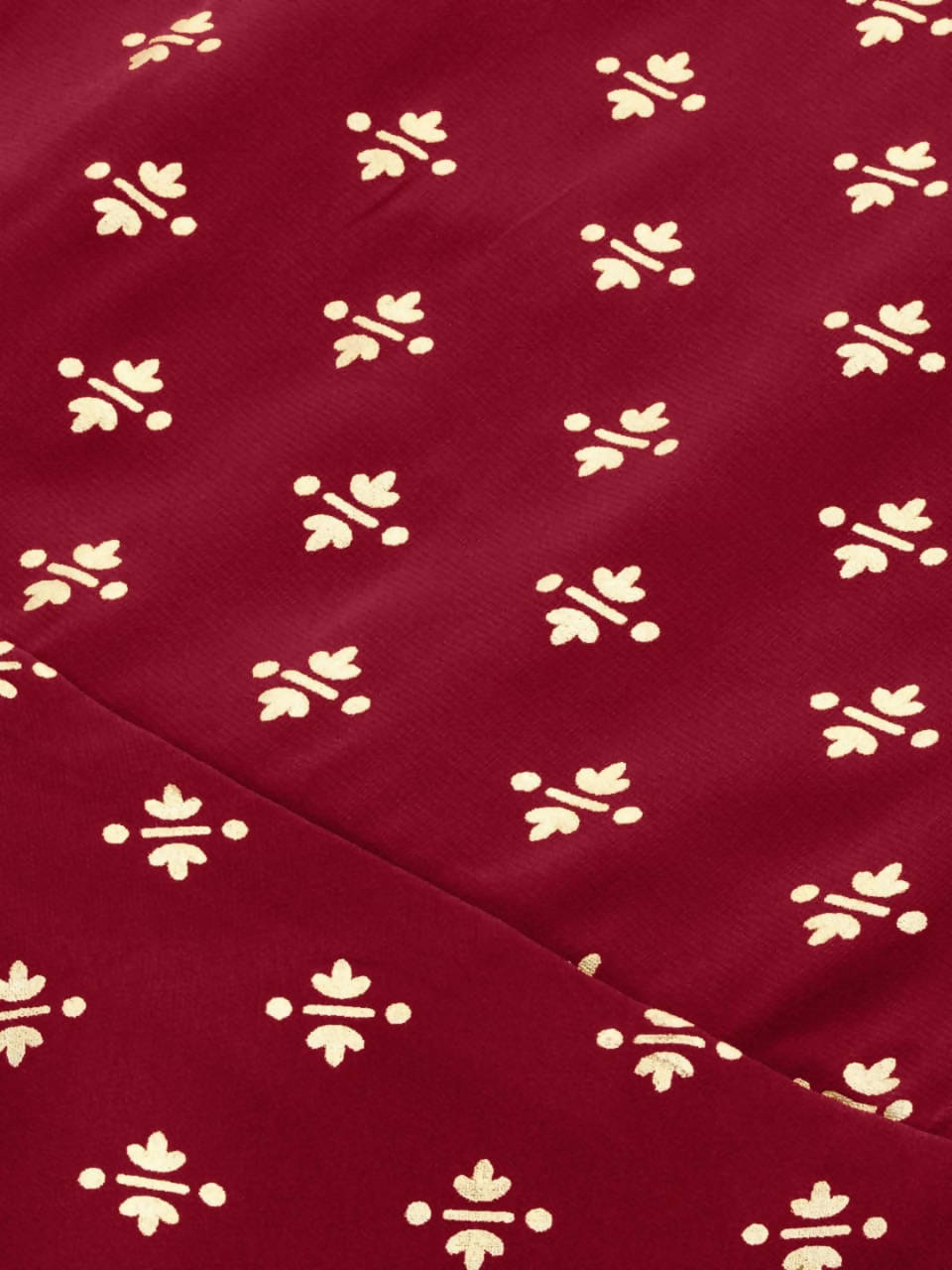 Vamika Printed Rayon Maroon Party Wear/Casual Wear Kurta Set/Suit - Distacart