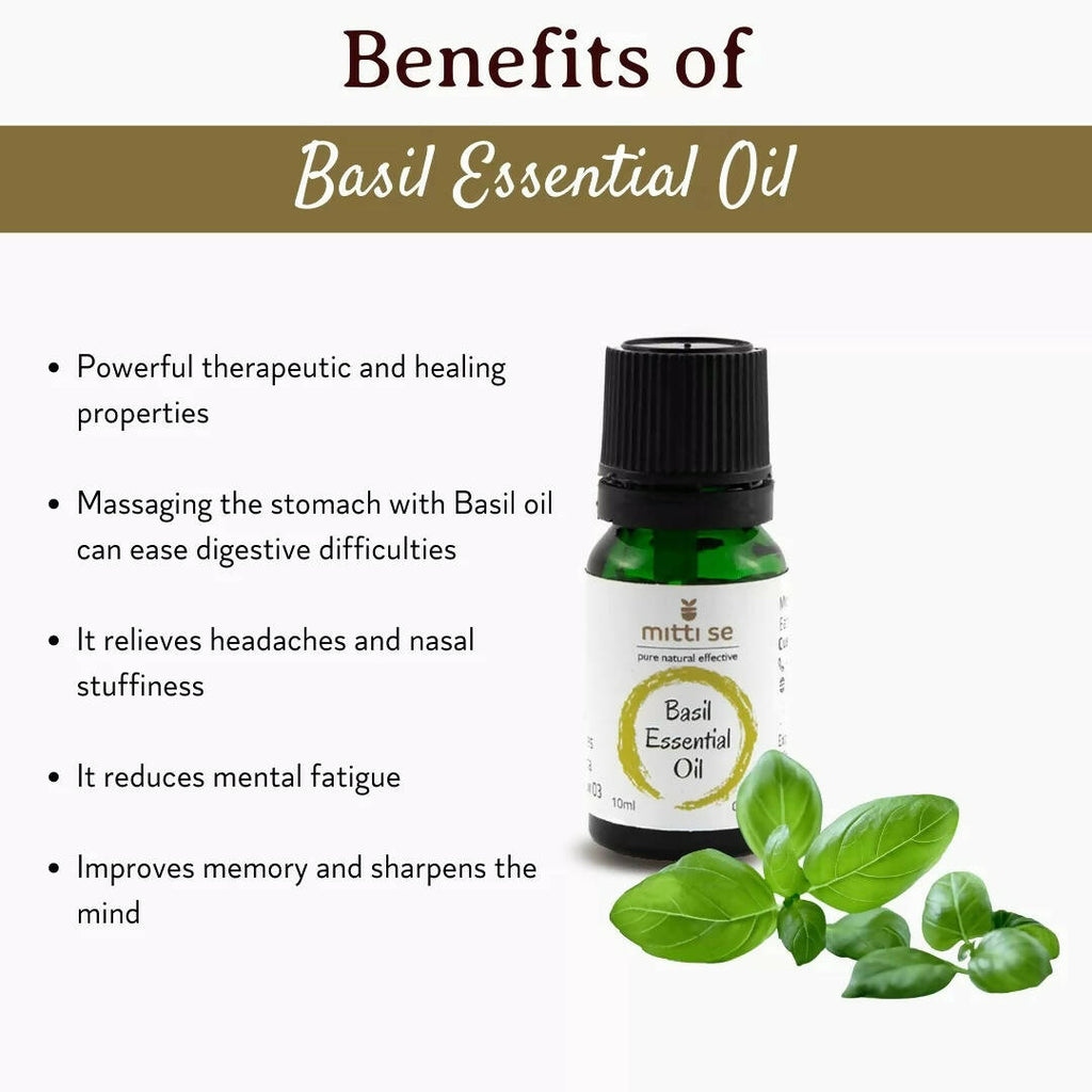 Mitti Se Basil Essential Oil