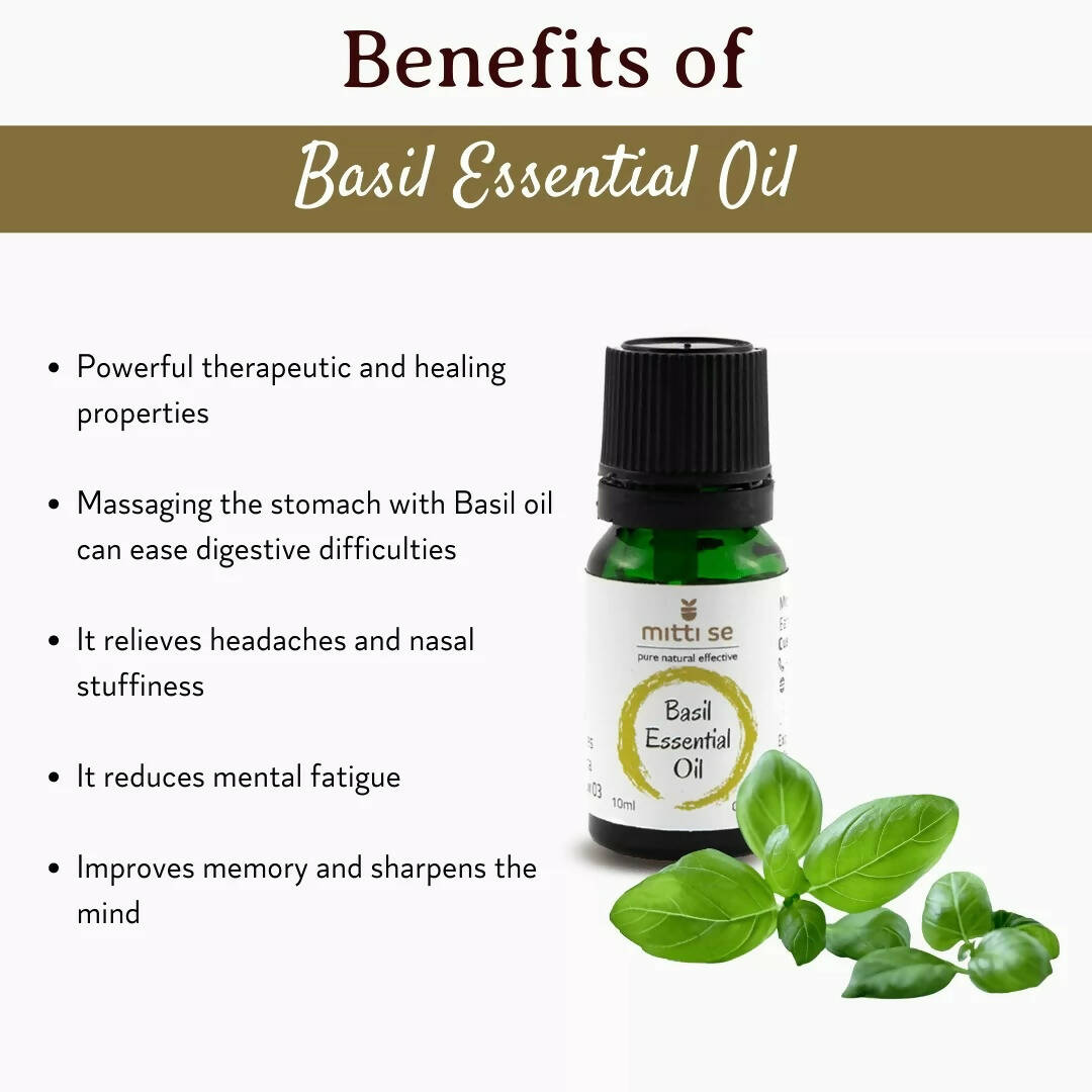 Mitti Se Basil Essential Oil