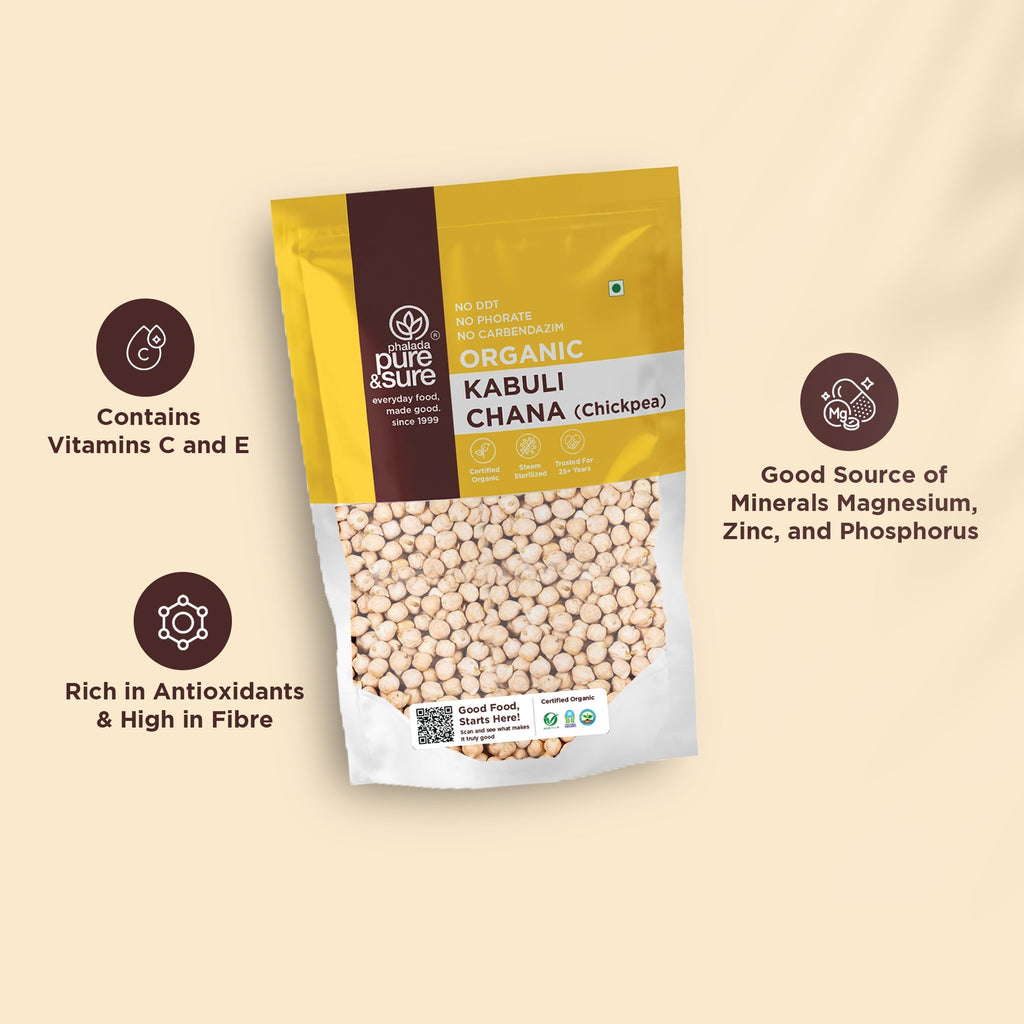 Pure & Sure Organic Kabuli Chana - Distacart