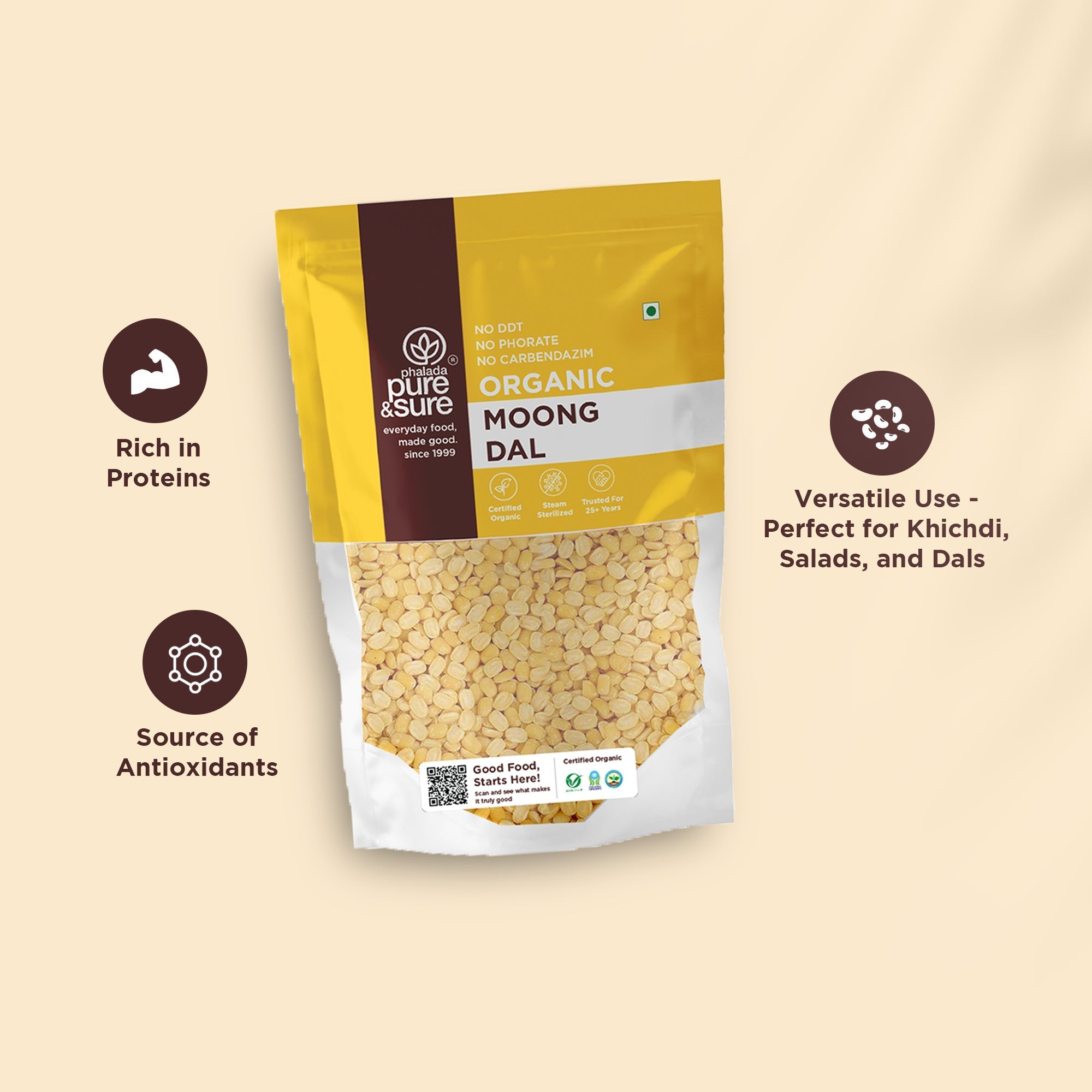 Pure & Sure Organic Moong Dal - Distacart