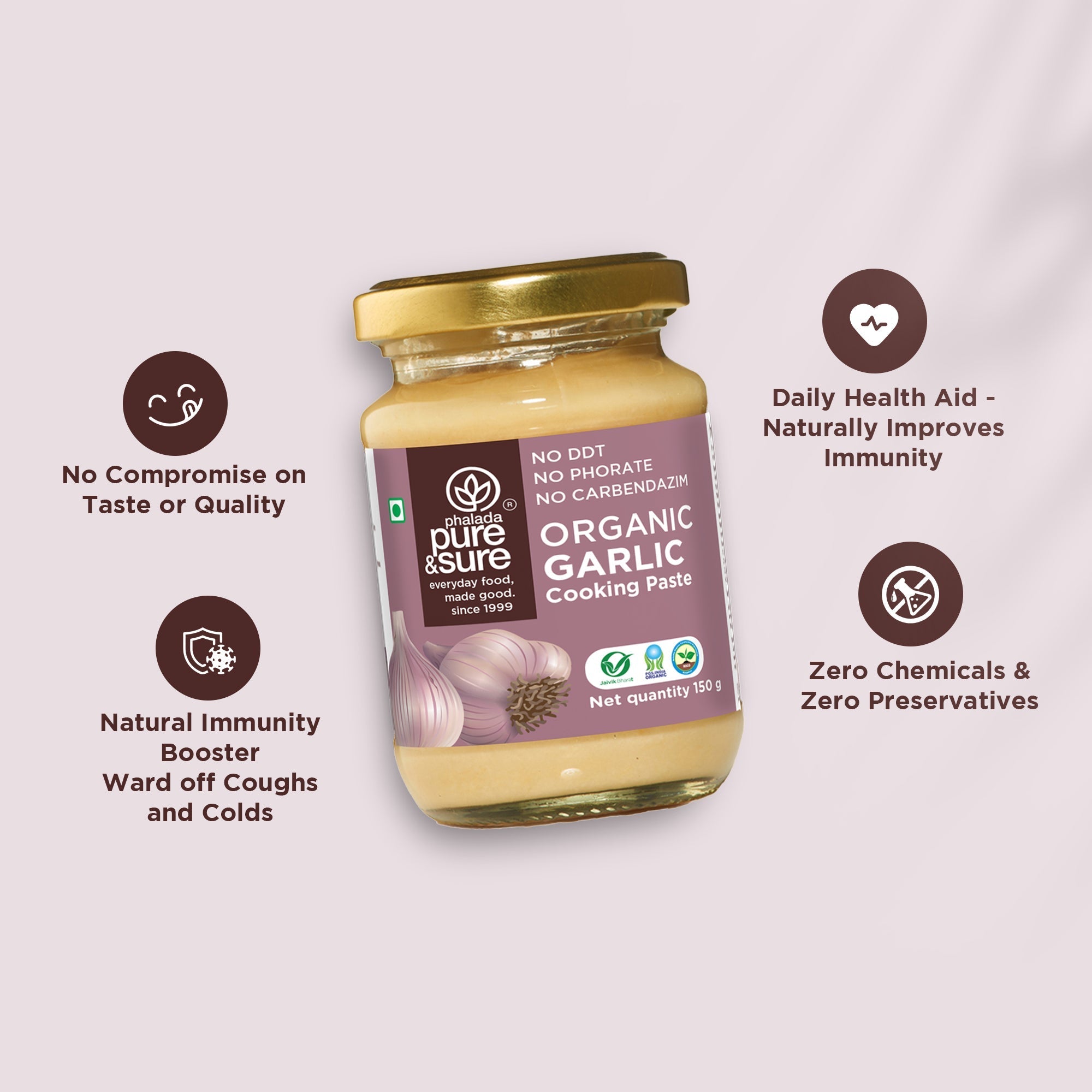Pure & Sure Organic Garlic Paste - Distacart