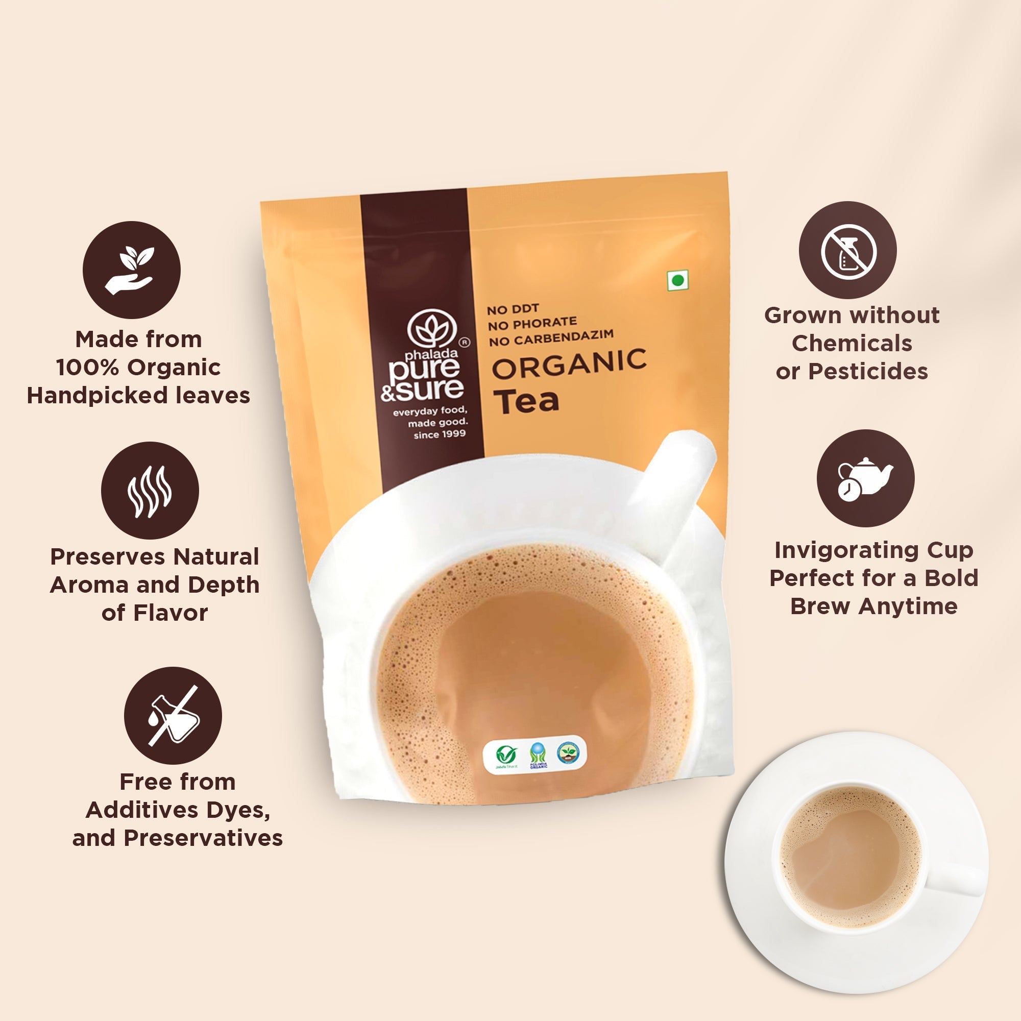 Pure & Sure Organic Tea Powder - Distacart