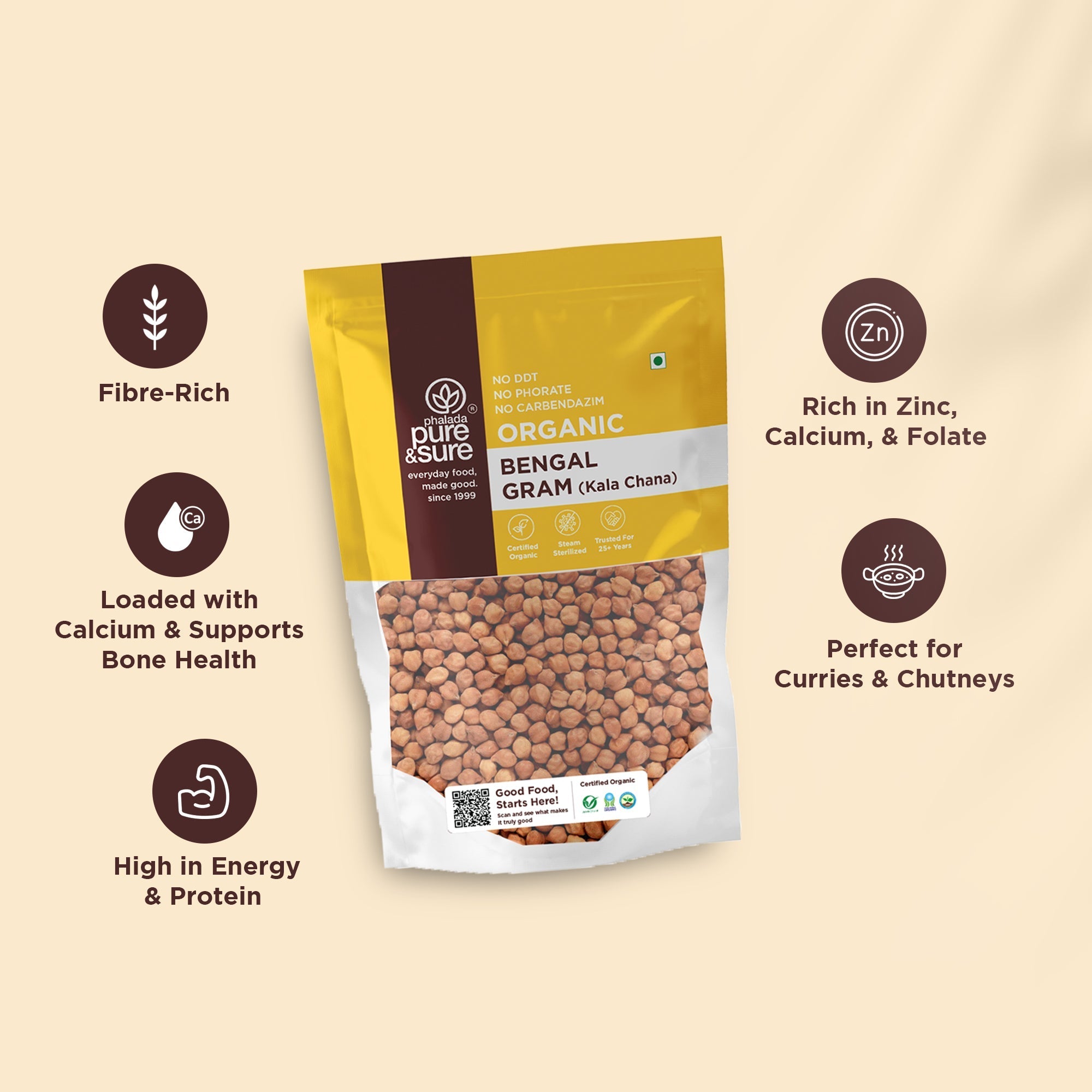 Pure & Sure Organic Bengal Gram - Distacart
