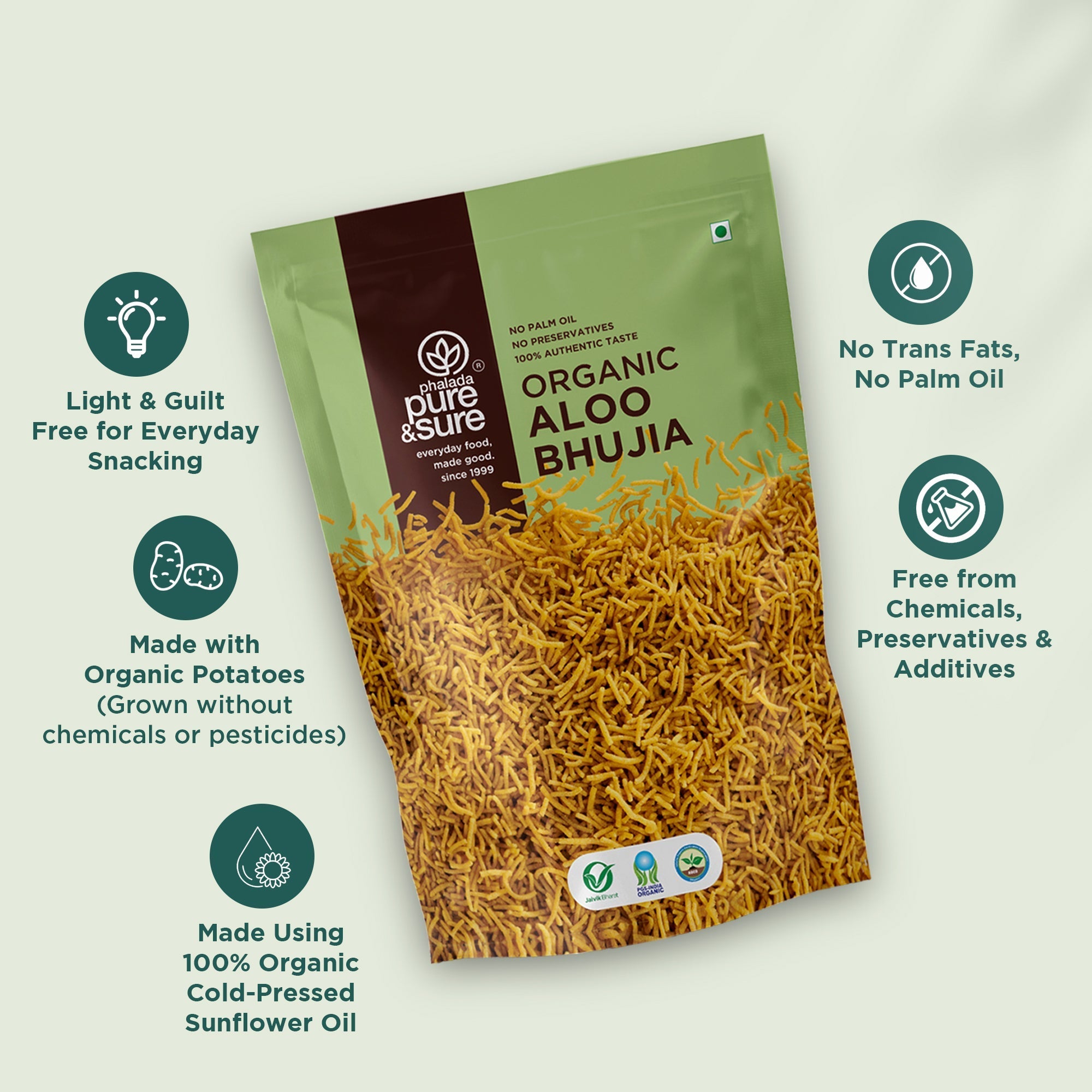 Pure & Sure Organic Aloo Bhujia - Distacart