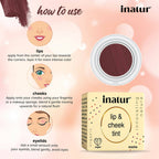 Inatur Lip and Cheek Tint Mocha - Distacart