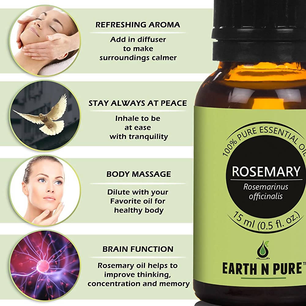 Earth N Pure Rosemary & Tea Tree Essential Oils