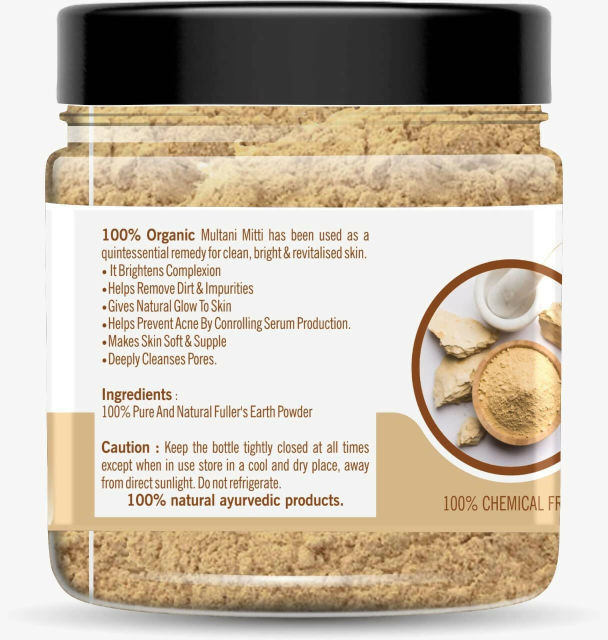 Organic 100% Multani Mitti Powder
