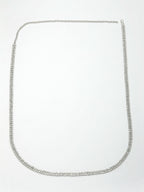 NVR Women's Silver-Plated AD-Studded Double Layered Kamarbandh Waist Chain