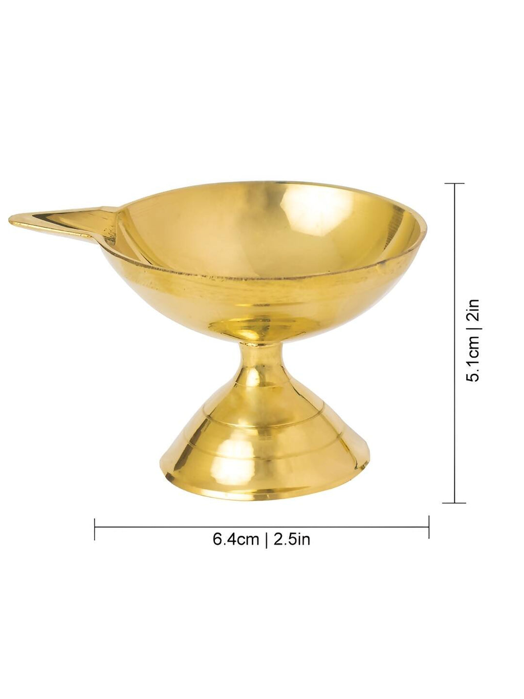 Spillbox Gold-Toned Brass Big Diya Pooja Essential