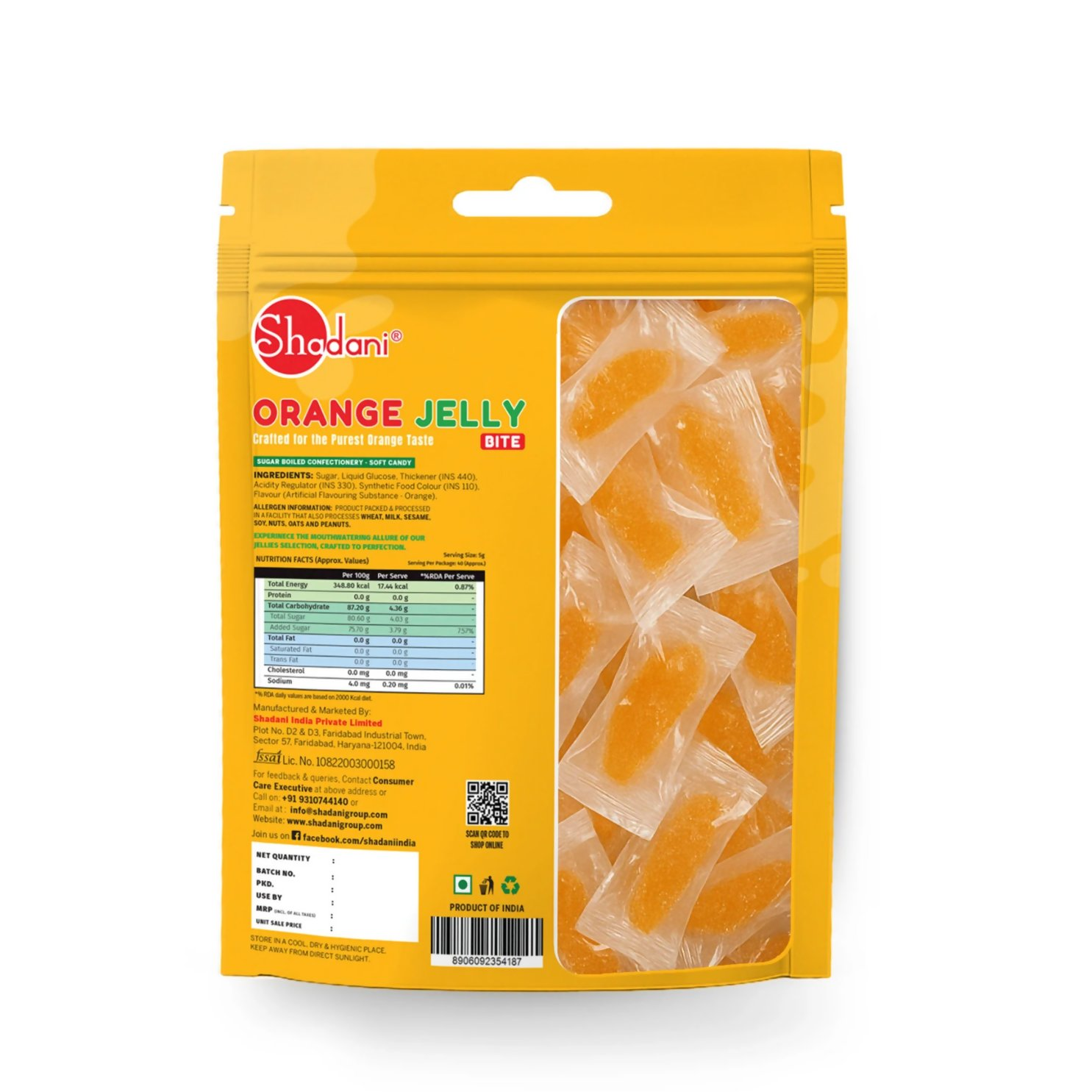Shadani Orange Jelly Bite - Distacart