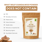 Wild Organic Sandalwood Powder for Skin Brightening Face And Body Pack