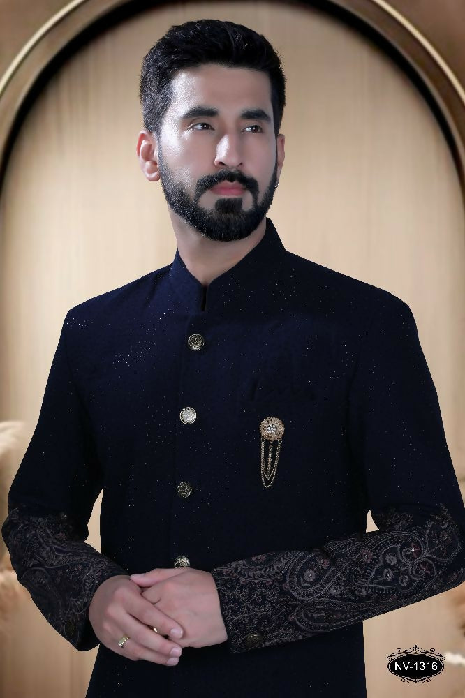 Joban Fashion Men's Blue TR Kurta with Pyjama