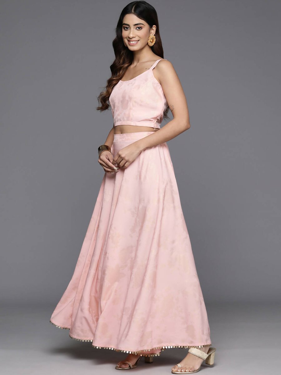 Ahalyaa Women's Traditional Wear Co-ods - Pink - Distacart
