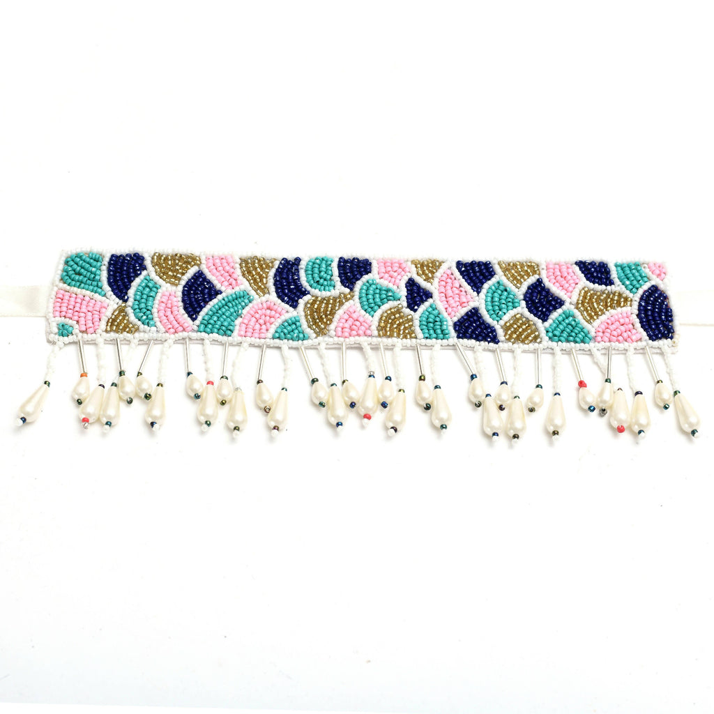 Mominos Fashion Johar Kamal Handicraft Multi Pearls Necklace with Earrings For Women - Distacart