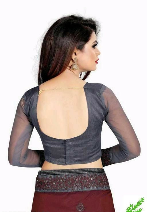 Dishitha Creation Indian Women's Designer Embroidered Art Silk Saree - Maroon