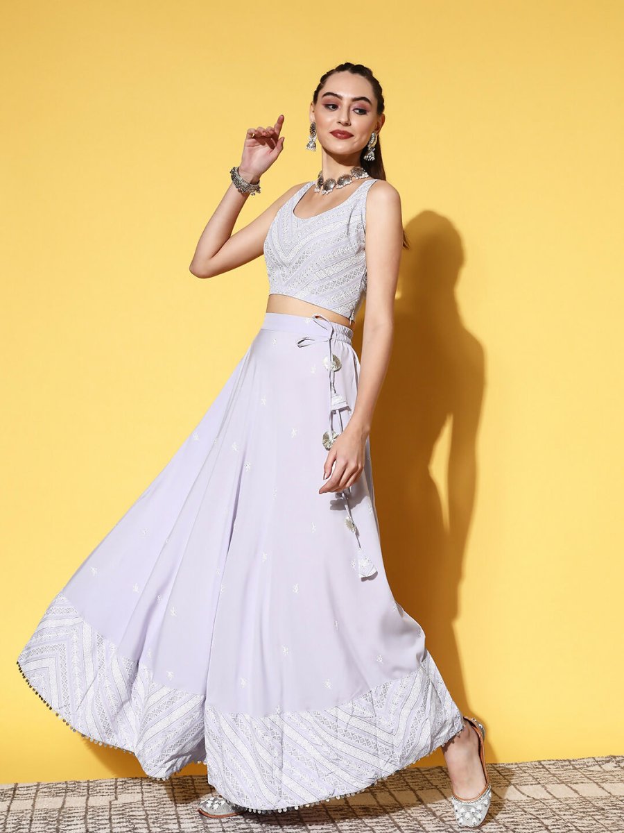 Ahalyaa women's wear Traditional wear lehenga choli - Powder Blue