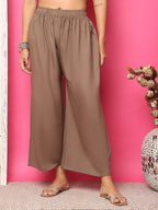 TAG 7 Women Flared Ethnic Palazzos