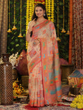 Shree Shyam Fashion Linen Cotton Off White Saree - Distacart