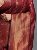 Shree Shyam Fashion Silk Maroon Saree - Distacart