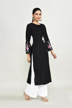 Joban Fashion Black Rayon Kurta Set