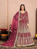 Anaita Pink Embroidered Net Anarkali Suit - Distacart