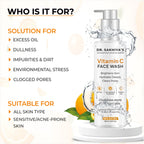 Dr.Sakhiya Vitamin C Face Wash Daily Glowing and Brightening Cleanser with Antioxidants - Distacart