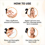 Dr.Sakhiya Vitamin C Face Wash Daily Glowing and Brightening Cleanser with Antioxidants - Distacart