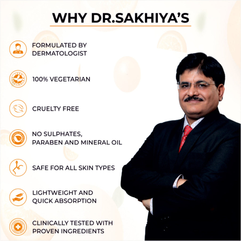 Dr.Sakhiya Vitamin C Face Wash Daily Glowing and Brightening Cleanser with Antioxidants - Distacart
