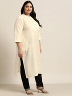 Juniper Women`S Beige Tussar Silk Festive Wear Solid Straight Kurta - Distacart