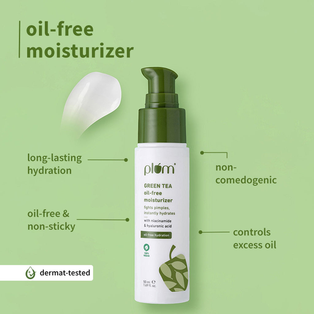 Plum Green Tea Cleansing Face Wash and Oil Free Moisturizer