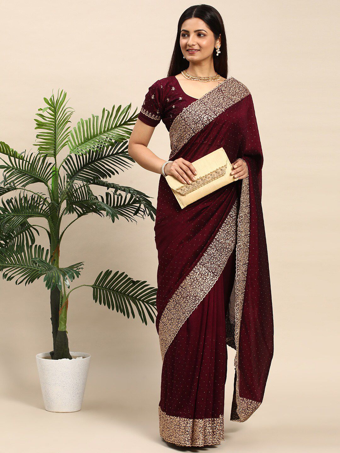 kasee Embellished Embroidered Designer Saree - Distacart