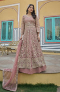 Anaita Peach Silk Anarkali Suit With Embroidery & Sequins Work - Distacart