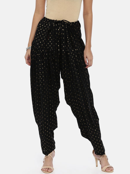 Souchii Black Woven Design Patiala